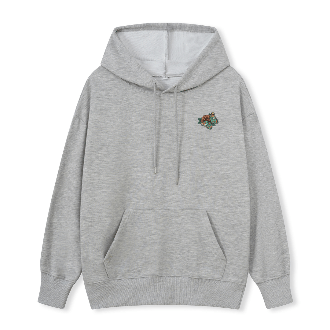 Floral Skull Hoodie