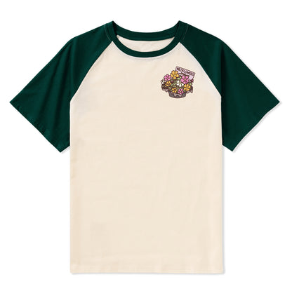 Freeleaf Flourishing Garden Nature Inspired Unisex Raglan Sleeve Top
