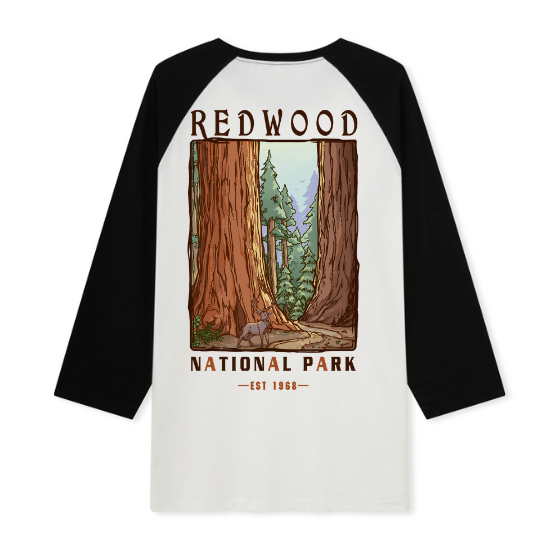 Elk Walk Raglan Long Sleeve Top