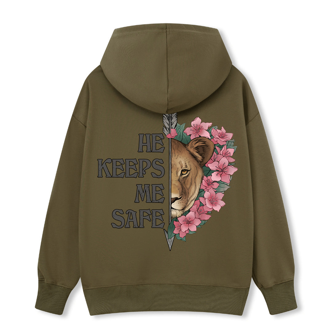 Freeleaf Wild at Heart Love Untamed Unisex Back-printed Hoodie