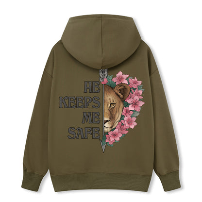 Freeleaf Wild at Heart Love Untamed Unisex Back-printed Hoodie
