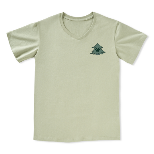 Hiking & Dogs Adventure V-neck Tee