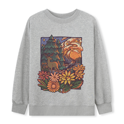 Wander In The Forest Front-printed Sweatshirt