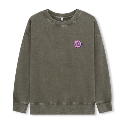 On A Dark Desert Highway Washed Sweatshirt