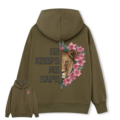 Freeleaf Wild at Heart Love Untamed Unisex Back-printed Hoodie
