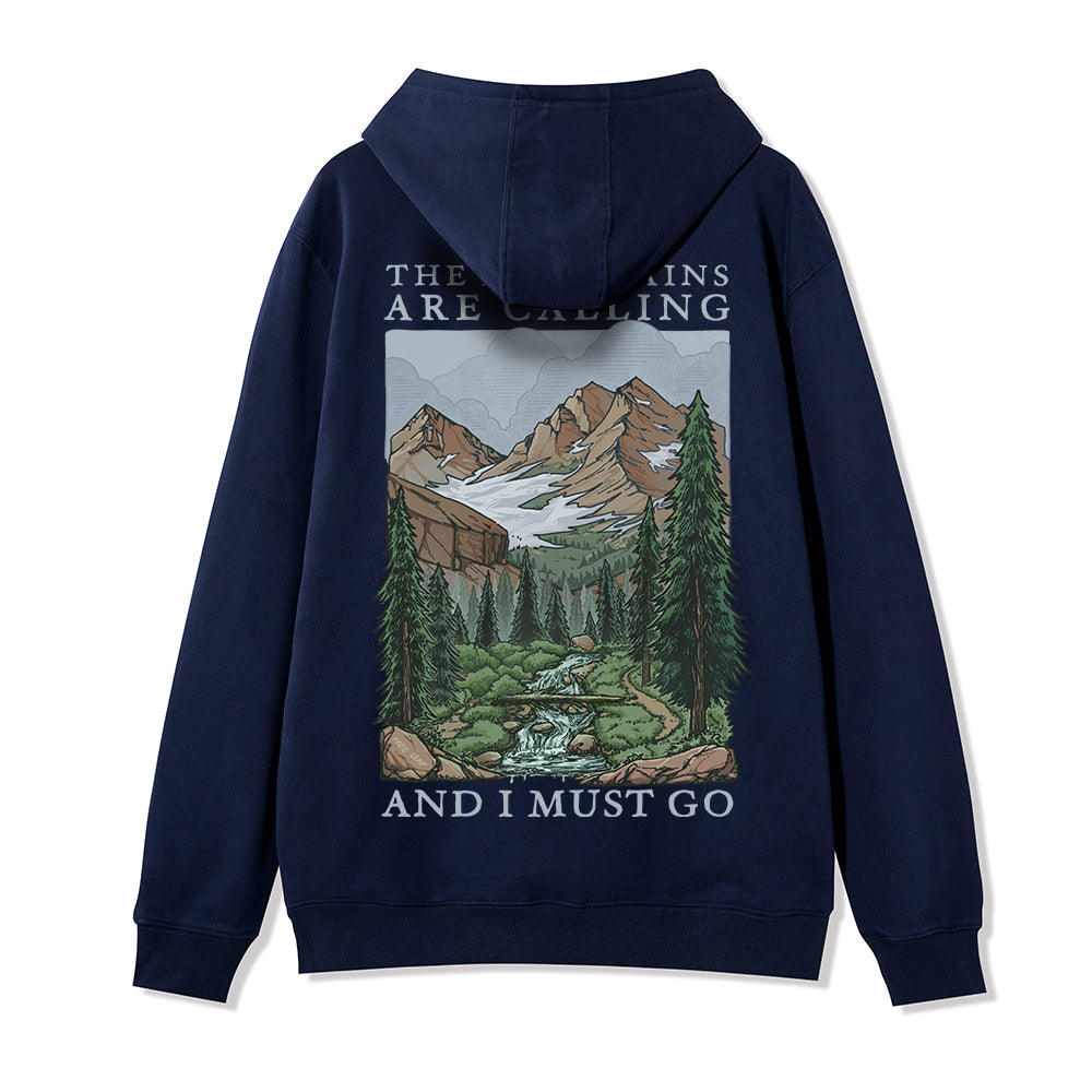 Freeleaf The Mountains Are Calling Unisex Fleece Full-Zip Hoodie