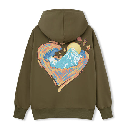 Freeleaf Heart of Wilderness Camping Unisex Nature Inspired Hoodie