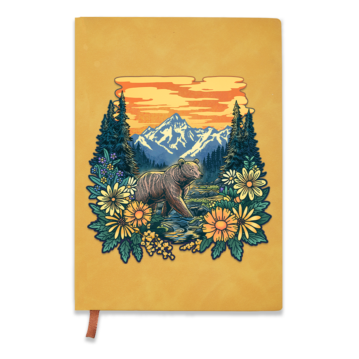 Freeleaf Go Into Nature Vintage Leather Journal Notebook