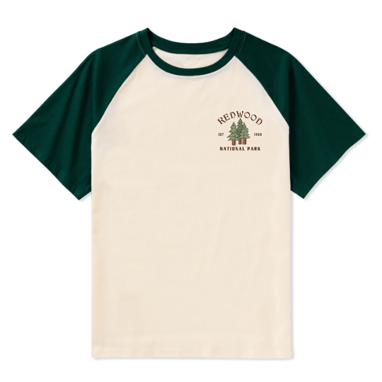 Elk Walk Raglan Short Sleeve Top
