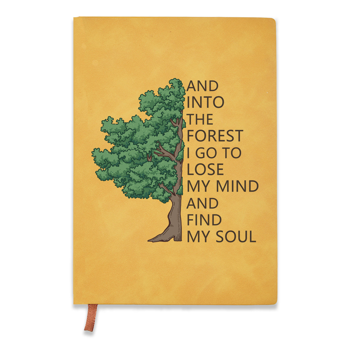 Freeleaf Into Forest And Find My Soul Vintage Leather Journal Notebook