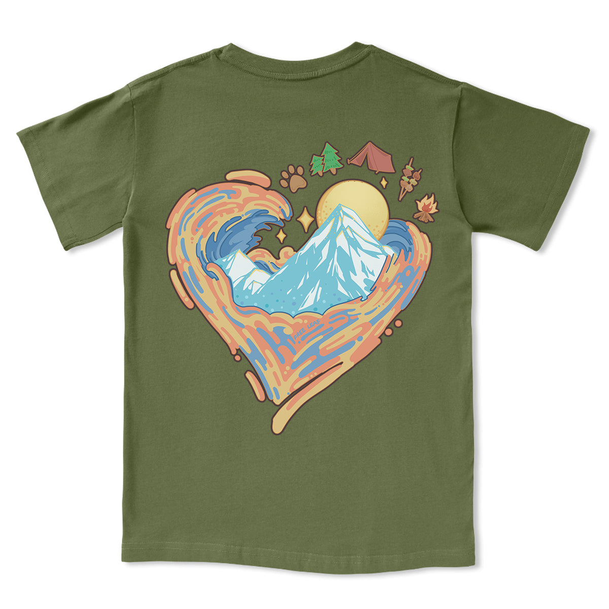 Freeleaf Heart of Wilderness Camping Tee