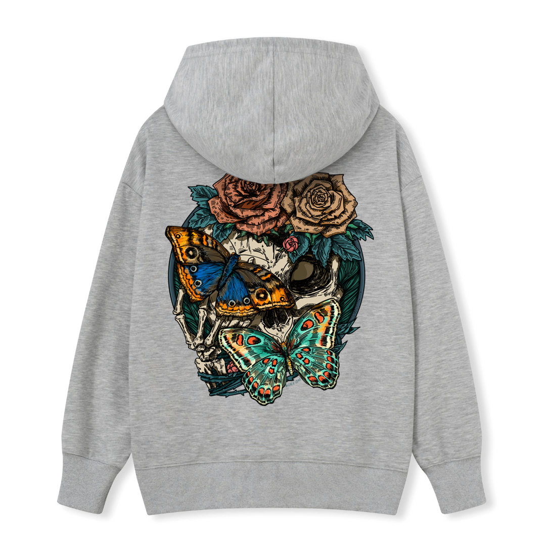 Floral Skull Hoodie