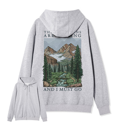 Freeleaf The Mountains Are Calling Unisex Fleece Full-Zip Hoodie