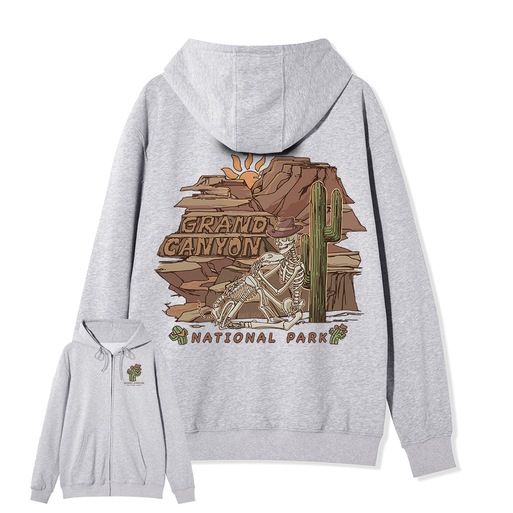 Freeleaf Grand Canyon National Park  Unisex Nature Inspired Fleece Full-Zip Hoodie