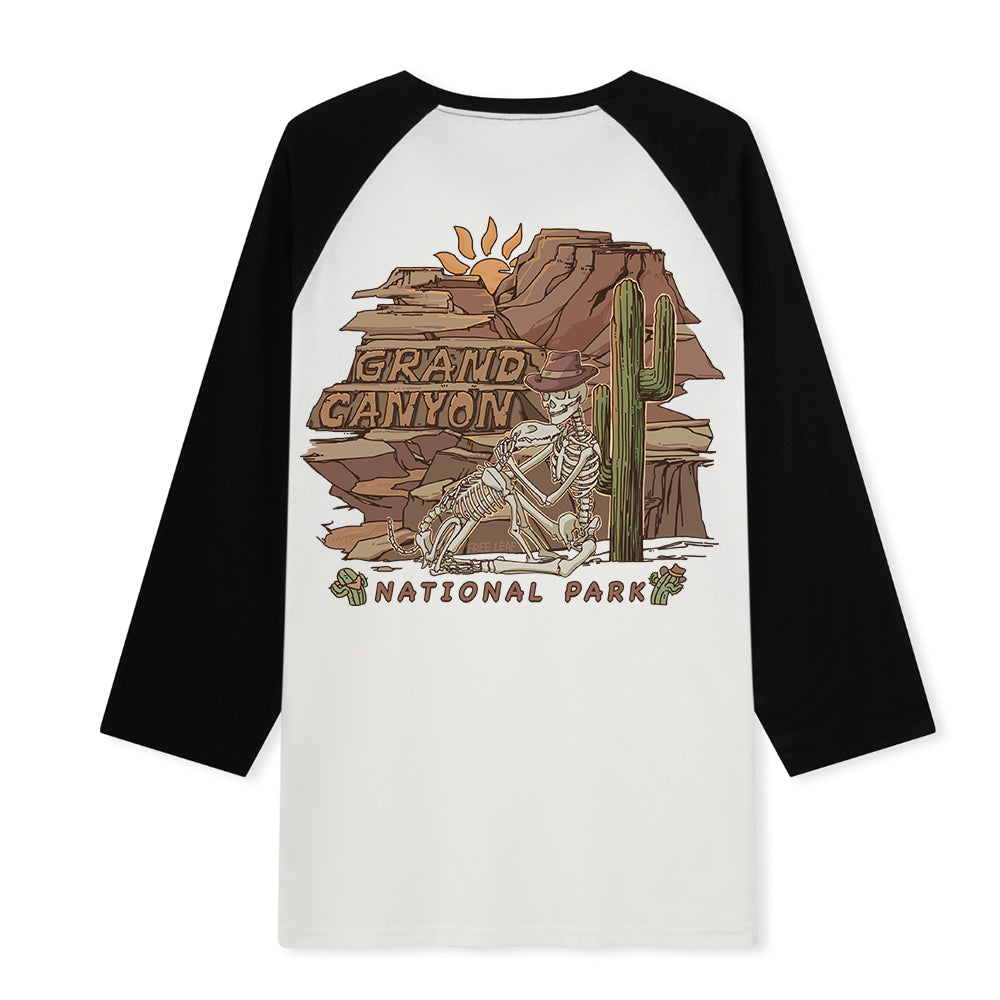 Freeleaf  Grand Canyon National Park  Unisex Raglan Sleeve Top