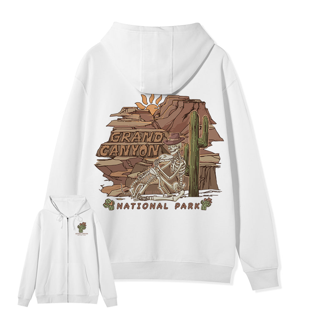 Freeleaf Grand Canyon National Park  Unisex Nature Inspired Fleece Full-Zip Hoodie