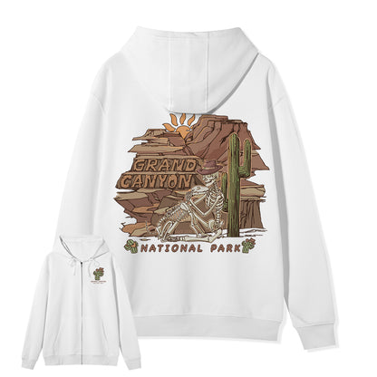 Freeleaf Grand Canyon National Park  Unisex Nature Inspired Fleece Full-Zip Hoodie