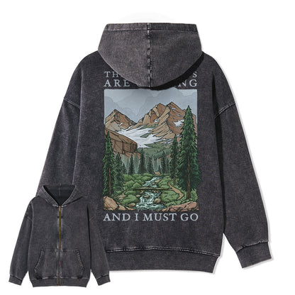Freeleaf The Mountains Are Calling Unisex Fleece Full-Zip Hoodie