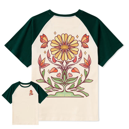 Freeleaf Elf Viligis Unisex Nature Inspired Raglan Sleeve Top