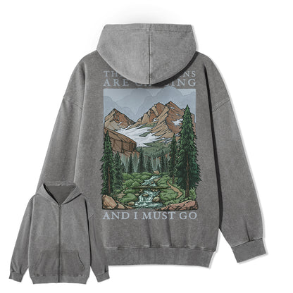 Freeleaf The Mountains Are Calling Unisex Fleece Full-Zip Hoodie