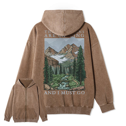 Freeleaf The Mountains Are Calling Unisex Fleece Full-Zip Hoodie