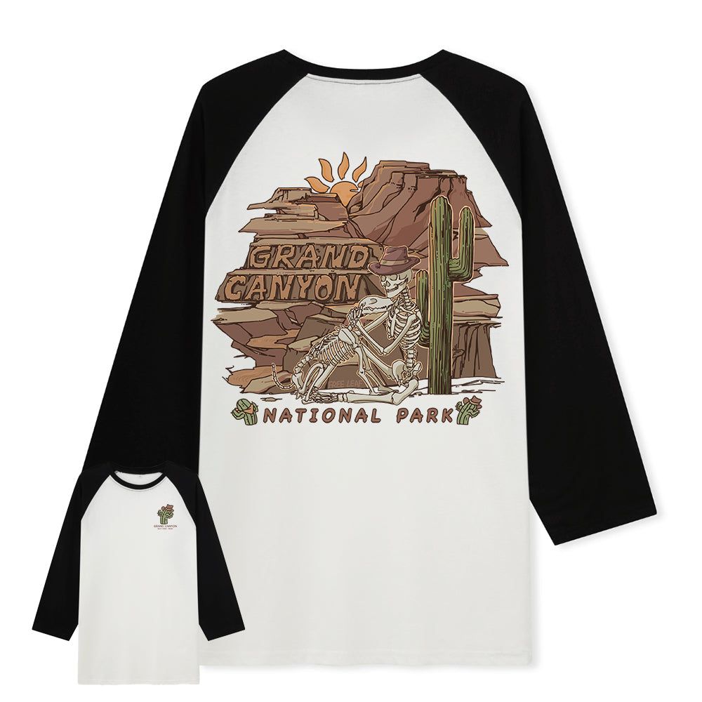 Freeleaf  Grand Canyon National Park  Unisex Raglan Sleeve Top