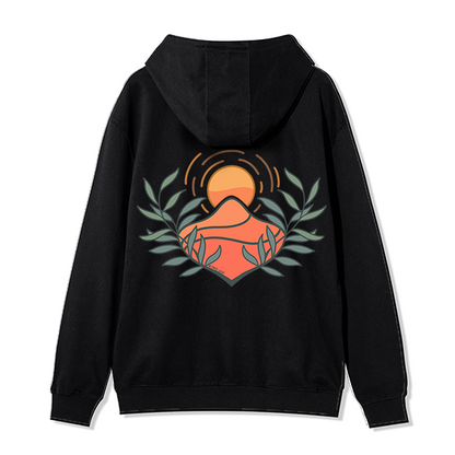 freeleafoasis-in-the-desert-back-printed-unisex-fleece-full-zip-hoodie