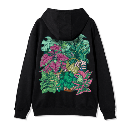 Freeleaf You Make Me Feel Alive Back-printed Unisex Nature Inspired Fleece Full-Zip Hoodie