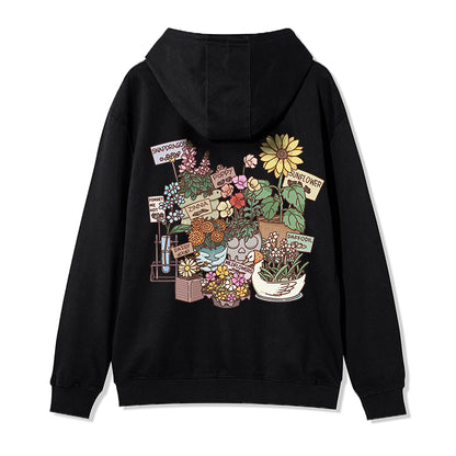 Freeleaf Flourishing Garden Nature Inspired Unisex Fleece Full-Zip Hoodie
