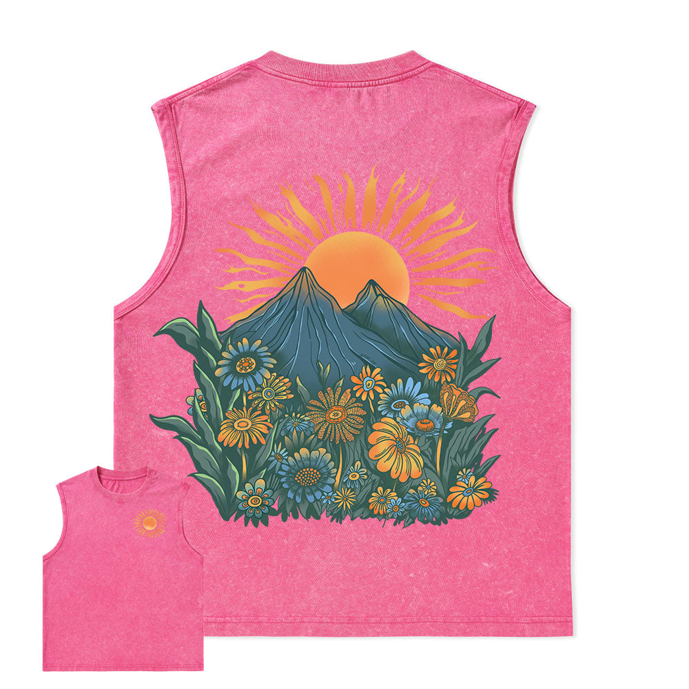 Freeleaf Energy Nature Inspired Unisex Washed Tank Tops