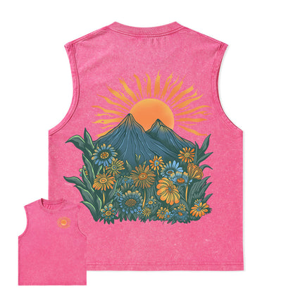 Freeleaf Energy Nature Inspired Unisex Washed Tank Tops