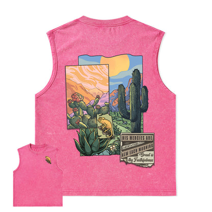 Freeleaf Christian Unisex Nature Inspired Washed Tank Tops