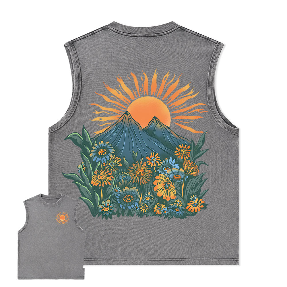 Freeleaf Energy Nature Inspired Unisex Washed Tank Tops
