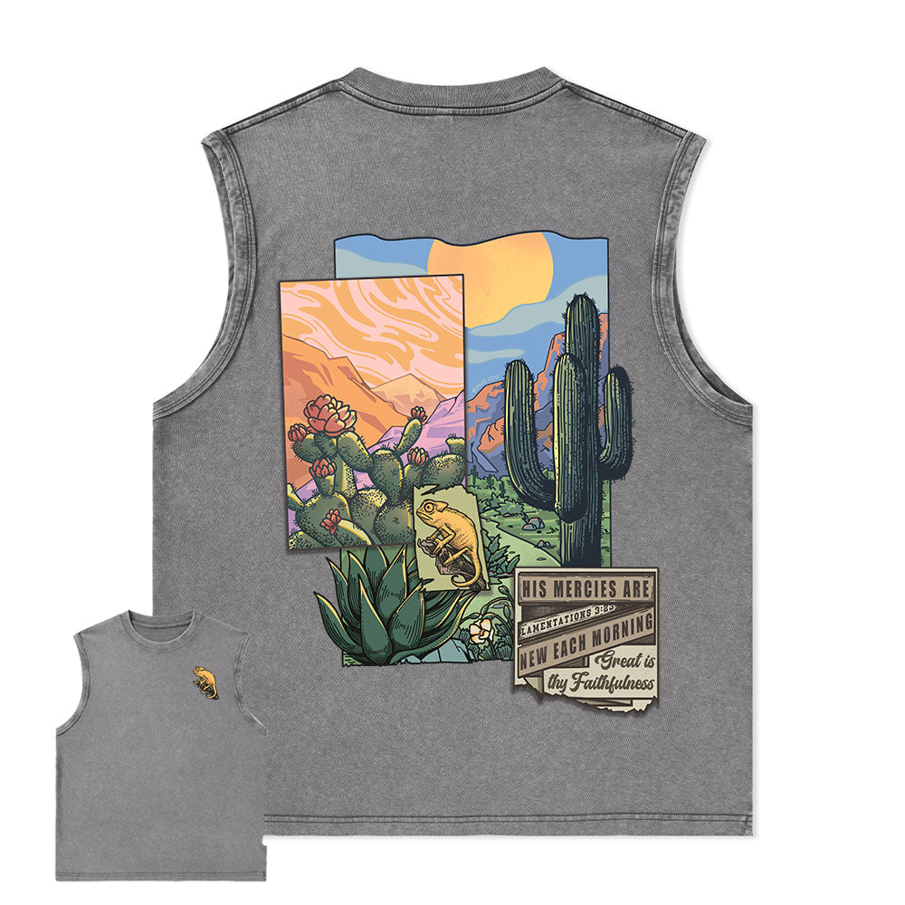 Freeleaf Christian Unisex Nature Inspired Washed Tank Tops