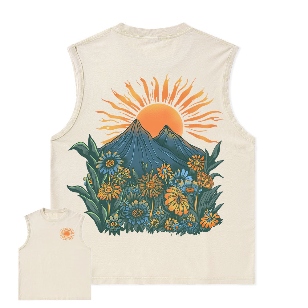 Freeleaf Energy Nature Inspired Unisex Washed Tank Tops