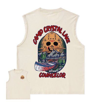 Freeleaf Camp Crystal Lake Unisex Washed Tank Tops
