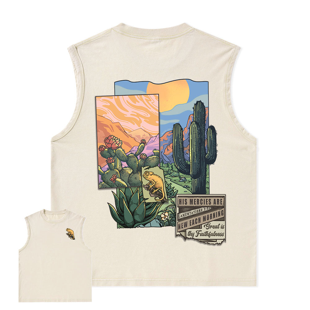Freeleaf Christian Unisex Nature Inspired Washed Tank Tops