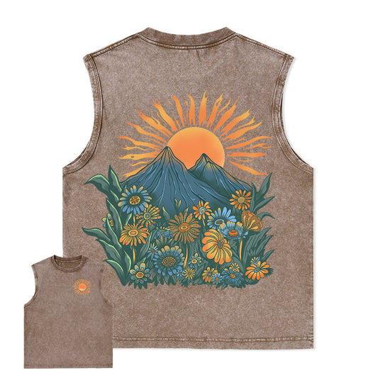 Freeleaf Energy Nature Inspired Unisex Washed Tank Tops