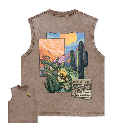 Freeleaf Christian Unisex Nature Inspired Washed Tank Tops