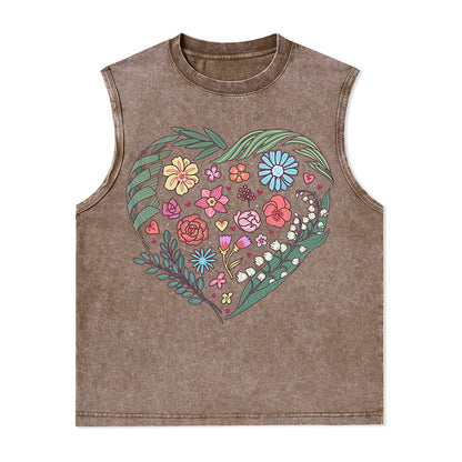 Freeleaf Love's Symphony Nature Inspired Unisex Washed Tank Tops
