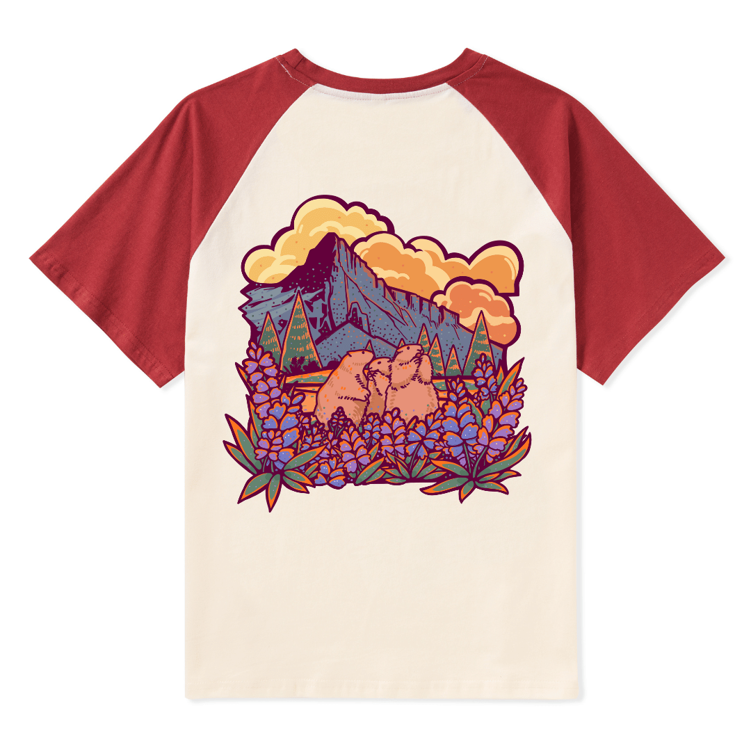Mount Rainier National Park Raglan Short Sleeve Top
