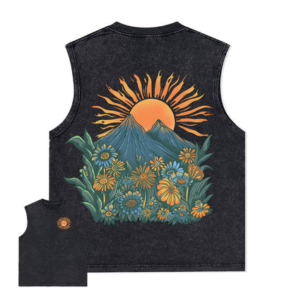 Freeleaf Energy Nature Inspired Unisex Washed Tank Tops