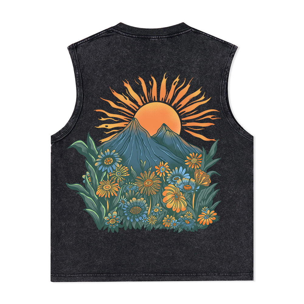 Freeleaf Energy Nature Inspired Unisex Washed Tank Tops