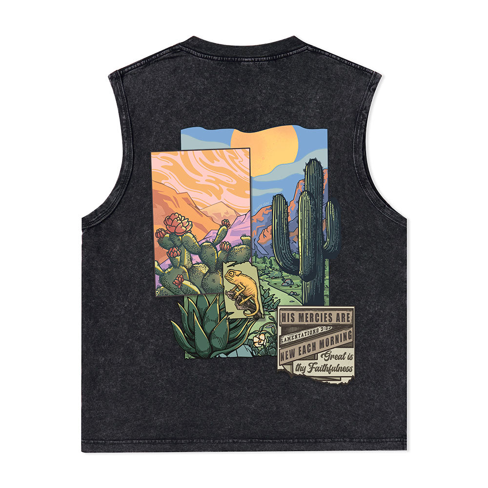 Freeleaf Christian Unisex Nature Inspired Washed Tank Tops