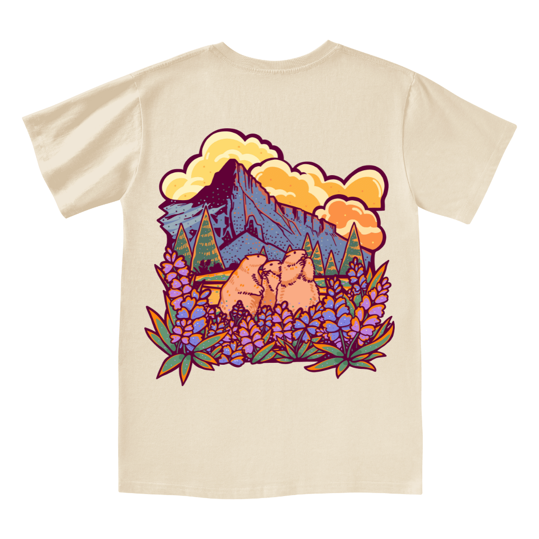 Mountain Mole V-neck Tee