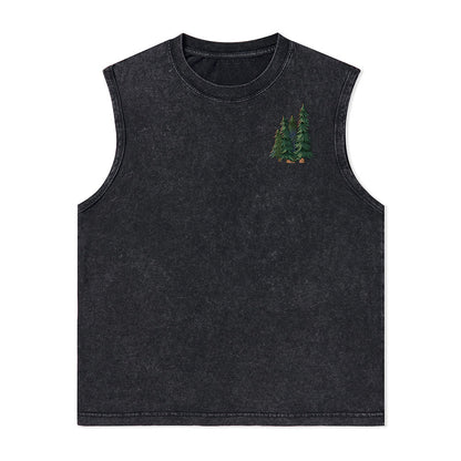 Freeleaf Adventure Awaits Unisex Washed Tank Tops