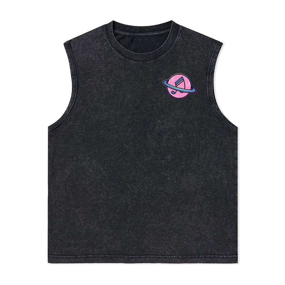 Freeleaf On A Dark Desert Highway Unisex Washed Tank Tops