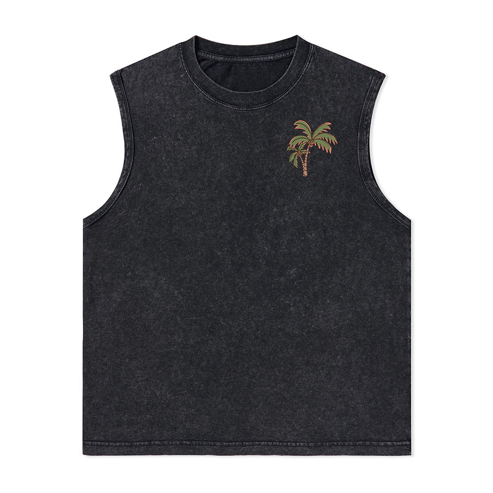 Freeleaf Vacation Unisex Washed Tank Tops