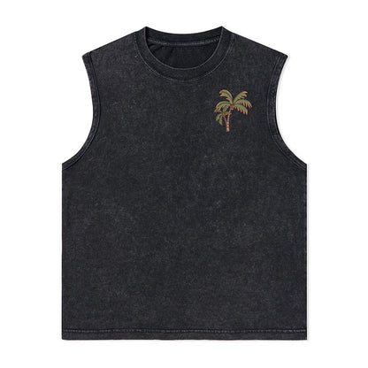 Freeleaf Vacation Unisex Washed Tank Tops