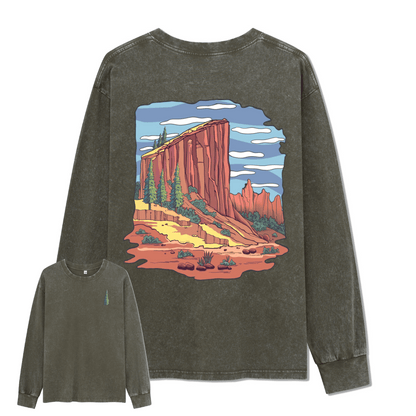 Zion National Park Washed Long Sleeve Top